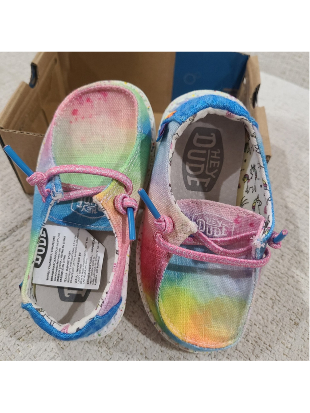NEW Hey Dude Girls Toddler K7 Wendy Dreamer Magic Casual Shoes Multicolor - Picture 2 of 10